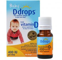 Vitamin D3 Baby Ddrops  400 I.U 90 Giọt Cho Bé Sơ Sinh Của Mỹ