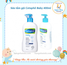Sữa tắm gội toàn thân Cetaphil Baby Gentle Wash Shampoo 2in1 400ml