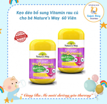 Kẹo dẻo bổ sung Vitamin cho bé Nature’s Way Kids Smart Vita Gummies Multi Vitamin 60 Viên