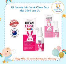 Xịt tan ráy tai cho bé Clean Ears Kids 30ml của Úc