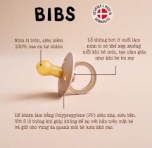 Ti giả cao cấp BIBS Đan Mạch cho bé kèm nắp trứng (Chính Hãng)